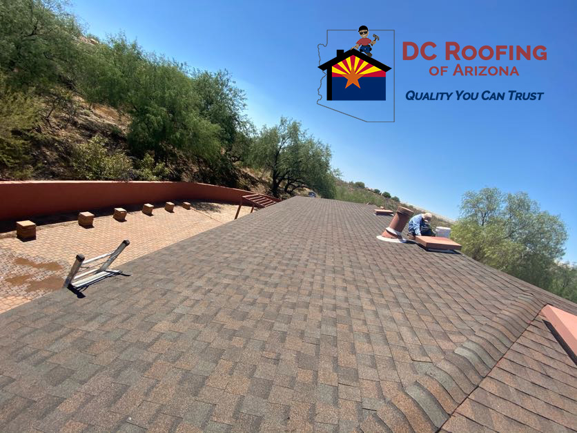 Tucson home gets new asphalt shingle roof by DC Roofing of Arizona